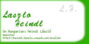 laszlo heindl business card