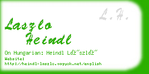 laszlo heindl business card